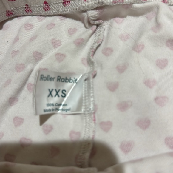 Roller Rabbit Heart Pajamas Womens XXS - Picture 5 of 6